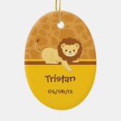 ライオンのオーナメント セラミックオーナメント (裏面)