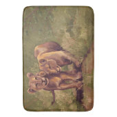 ライオンのカッブズアート バスマット (正面縦)