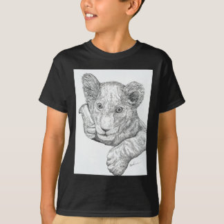 ライオンのカッブペンとインク Tシャツ