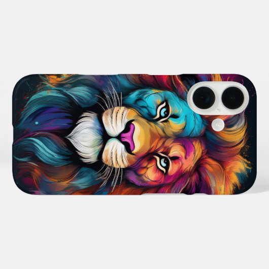 ライオンのカバー Case-Mate iPhoneケース (裏面 (横))