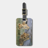 ライオンのカブス ラゲッジタグ (正面縦)