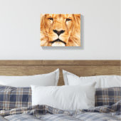 ライオンのキャンバスアート キャンバスプリント (インサイチュ (寝室))