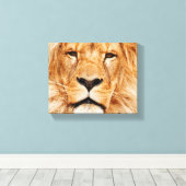 ライオンのキャンバスアート キャンバスプリント (インサイチュ (ウッドフロア))