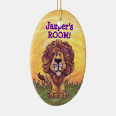 ライオンのギフト及び付属品 セラミックオーナメント (右)