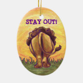 ライオンのギフト及び付属品 セラミックオーナメント (裏面)