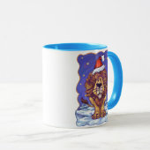 ライオンのクリスマス マグカップ (正面右)