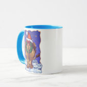 ライオンのクリスマス マグカップ (正面左)