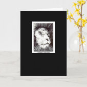 ライオンのグリーティングカード カード (黄色い花)