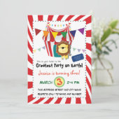 ライオンのサーカスの誕生会 招待状 (スタンド正面)