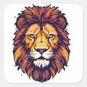ライオンのシール スクエアシール (正面)