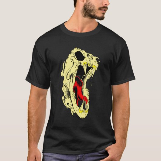 ライオンのスカル Tシャツ (正面)