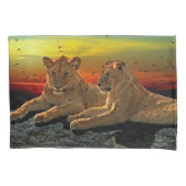 ライオンのスタイル 枕カバー (正面)