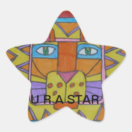 ライオンのステッカー 星シール