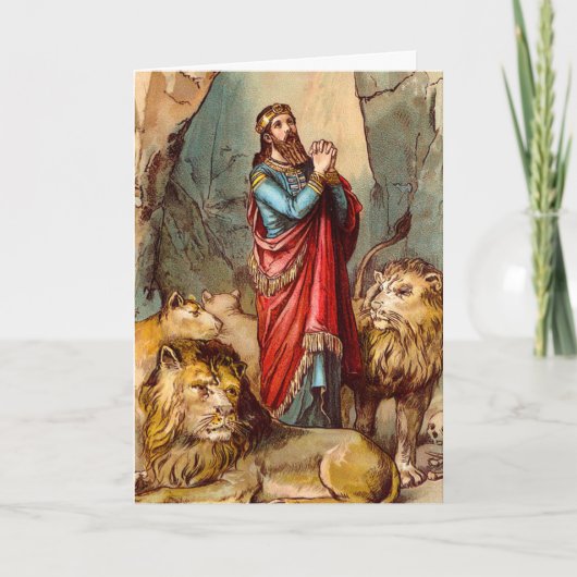 ライオンのダニエル's denグリーティングカード2 カード (正面)