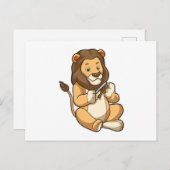 ライオンのネイル矢印 ポストカード (正面/裏面)