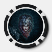 ライオンのハートと強フェミニン力 ポーカーチップ (裏面)