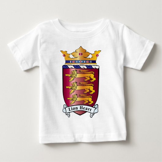 ライオンのハートの頂上 ベビーTシャツ (正面)