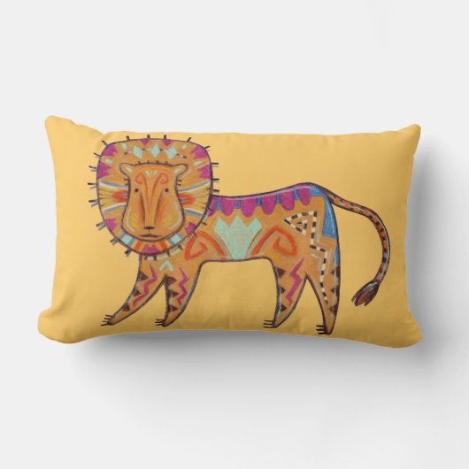 ライオンのハート ランバークッション (正面)