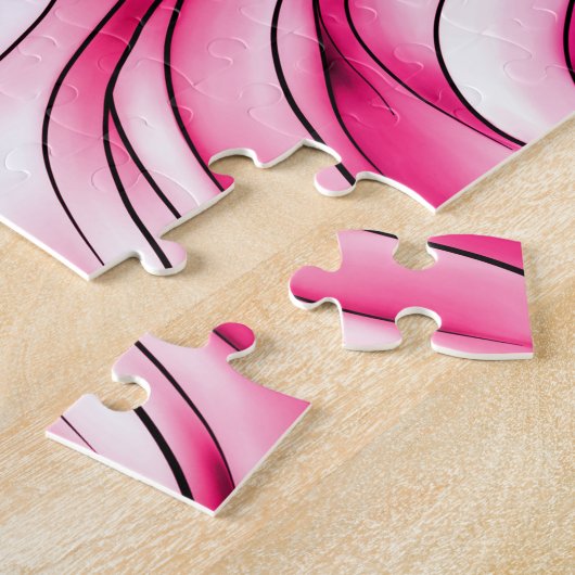 ライオンのプライドの曼荼羅の虹の渦巻 ジグソーパズル (側面)