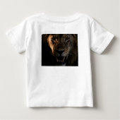 ライオンのプリントTシャツ ベビーTシャツ (裏面)