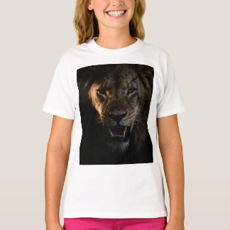 ライオンのプリントTシャツ Tシャツ