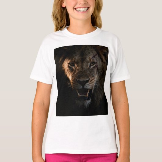 ライオンのプリントTシャツ Tシャツ (正面)