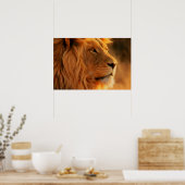 ライオンのプロフィール ポスター (キッチン)