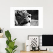 ライオンのプロフィール ポスター (ホームオフィス)