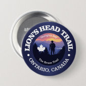 ライオンのヘッドトレイル(rd2) 缶バッジ (正面&裏面)
