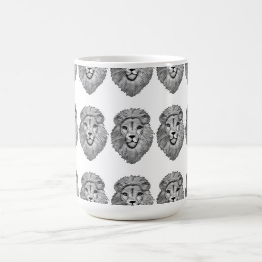 ライオンのヘッドマグ コーヒーマグカップ (中央)