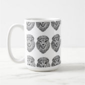 ライオンのヘッドマグ コーヒーマグカップ (左)
