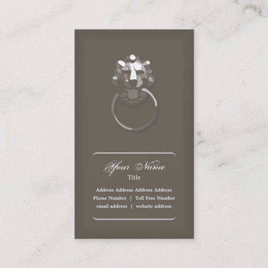 ライオンのヘッド名刺 名刺 (正面)