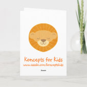 ライオンのヘッド サンクス カード (裏面)