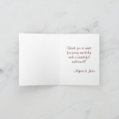 ライオンのベビーのジャングルの友達はメッセージカード感謝していしています サンキューカード (内部)