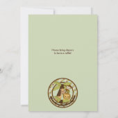 ライオンのベビーシャワーの招待状のジャングルの友達JPN-L 招待状 (裏面)