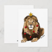 ライオンのホリデーカード シーズンカード (正面/裏面)