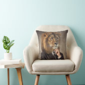 ライオンのポートレート クッション (椅子)