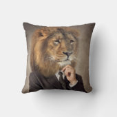 ライオンのポートレート クッション (裏面)