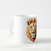 ライオンのマグカップ コーヒーマグカップ (正面左)