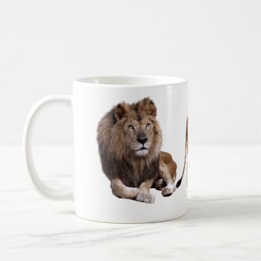 ライオンのマグカップ コーヒーマグカップ (左)