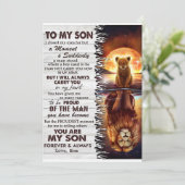 ライオンのママ私の息子に目を閉じた 招待状 (スタンド正面)