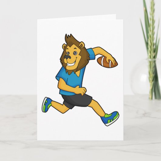 ライオンのラグビー選手 カード (正面)