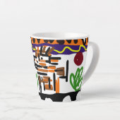 ライオンのリアアート カフェラテマグ (右アングル)