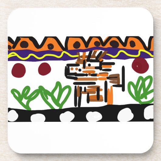 ライオンのリアアート コースター (正面)