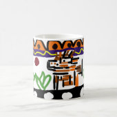 ライオンのリアアート コーヒーマグカップ (中央)