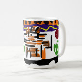 ライオンのリアアート コーヒーマグカップ (正面右)