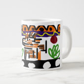 ライオンのリアアート ジャンボコーヒーマグカップ (正面右)