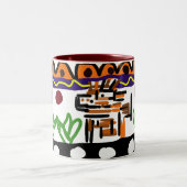 ライオンのリアアート ツートーンマグカップ (中央)