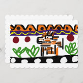 ライオンのリアアート 招待状 (正面/裏面)