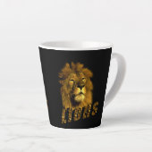 ライオンのロゴとライオン カフェラテマグ (右アングル)